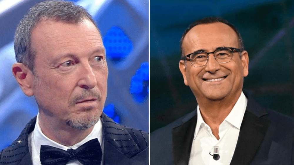 Sanremo, Carlo Conti e la frecciatina ad Amadeus