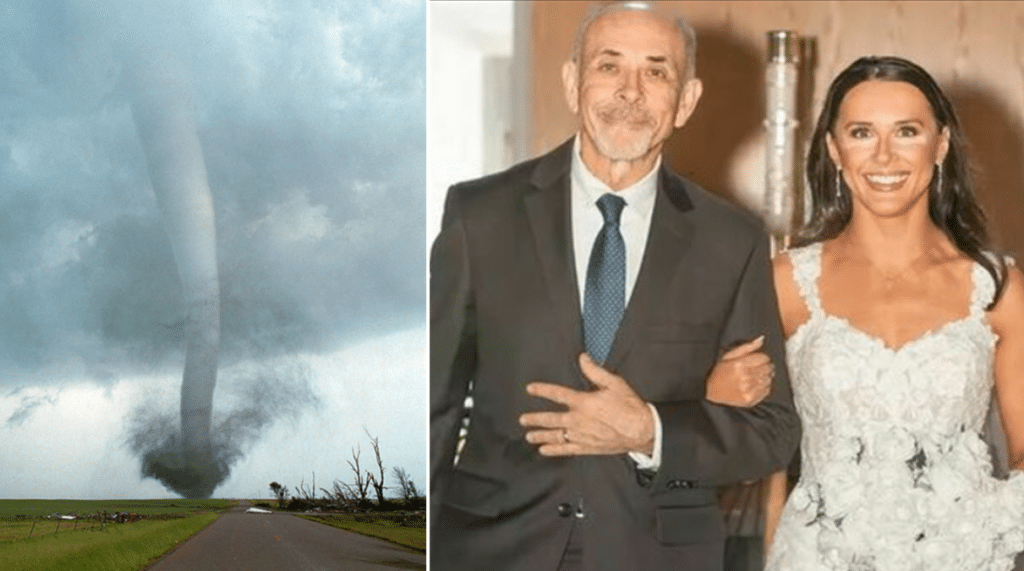 Sfida l'uragano per accompagnare la figlia al matrimonio